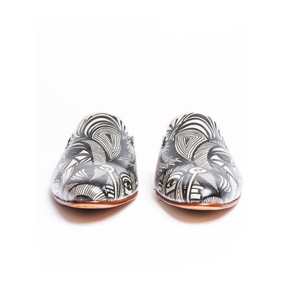 Kavith Sainaani Printed Eye Painted Mules