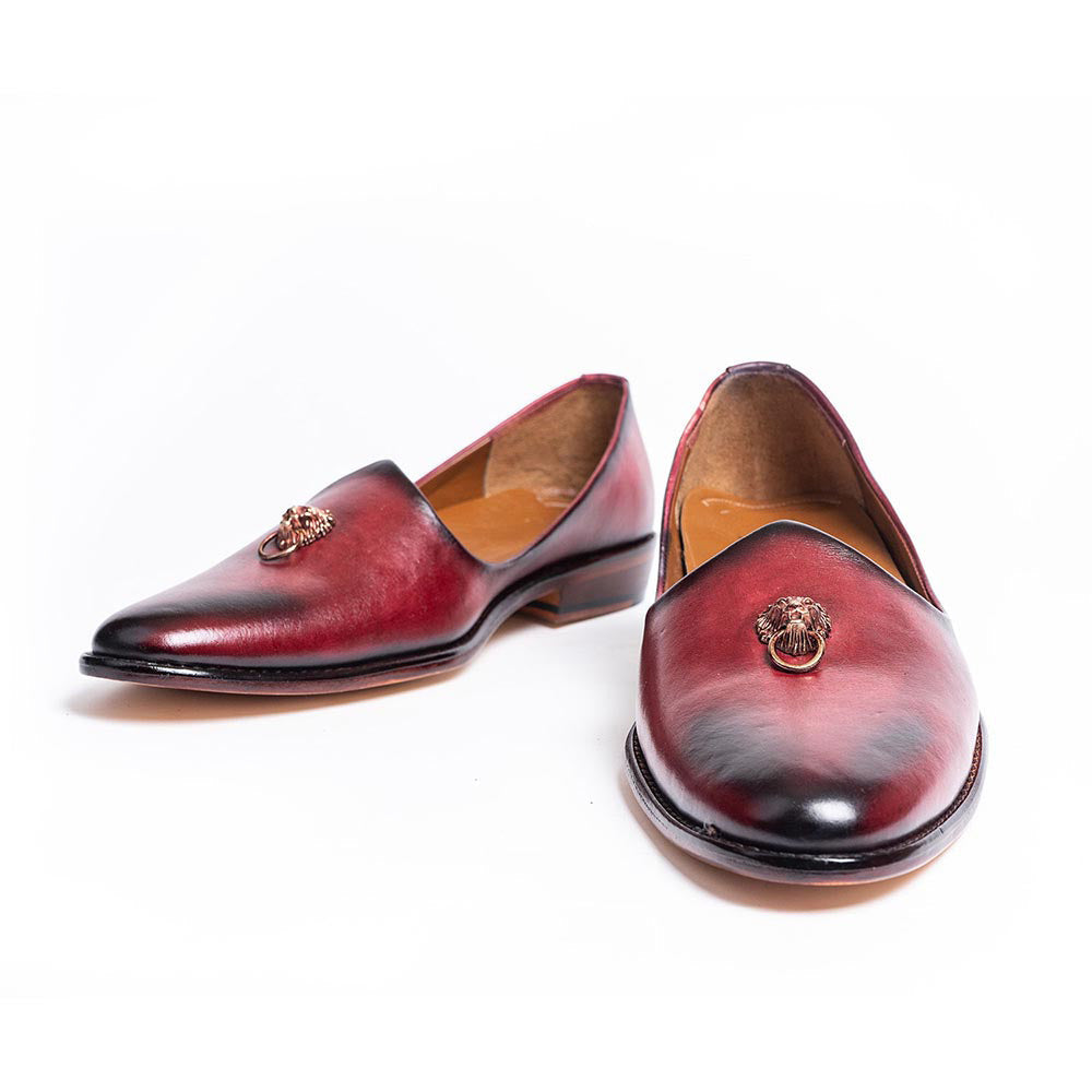 Kavith Sainaani Bordeaux Patina Ornament Jutti