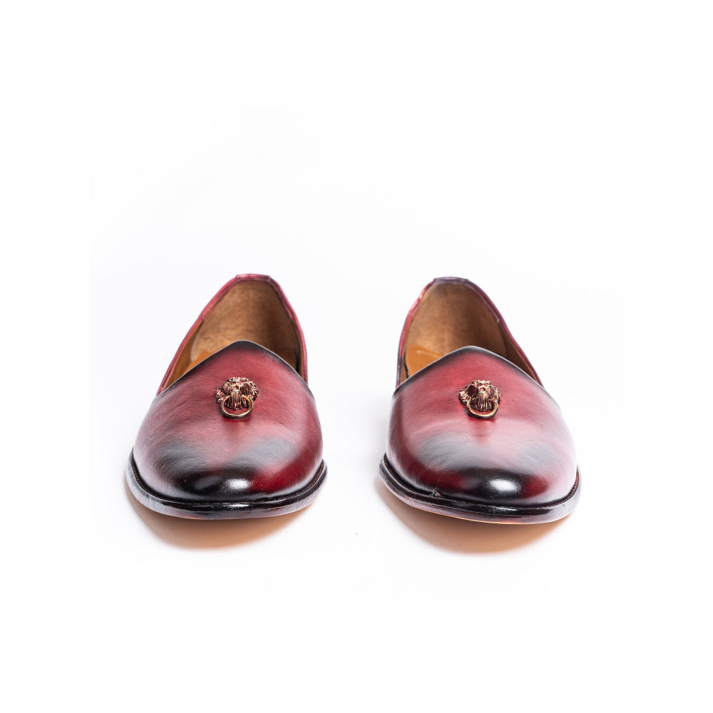 Kavith Sainaani Bordeaux Patina Ornament Jutti