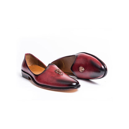 Kavith Sainaani Bordeaux Patina Ornament Jutti