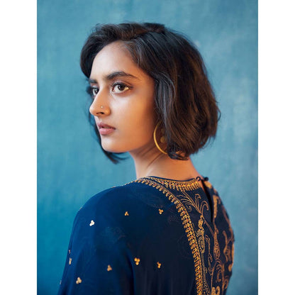 Label Earthen Lakshmi Deepthi Kurta with Sharara & Dupatta (Set of 3)