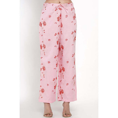 Label Earthen Gulabo Floral Kurta Pant with Dupatta (Set of 3)