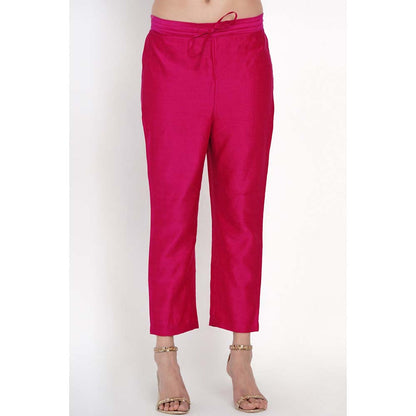 Label Earthen Ratna Phool Pink Kurta Pant with Dupatta (Set of 3)