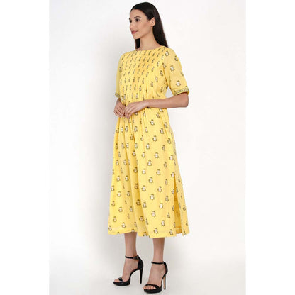 Label Earthen Zoobi Floral Midi Dress
