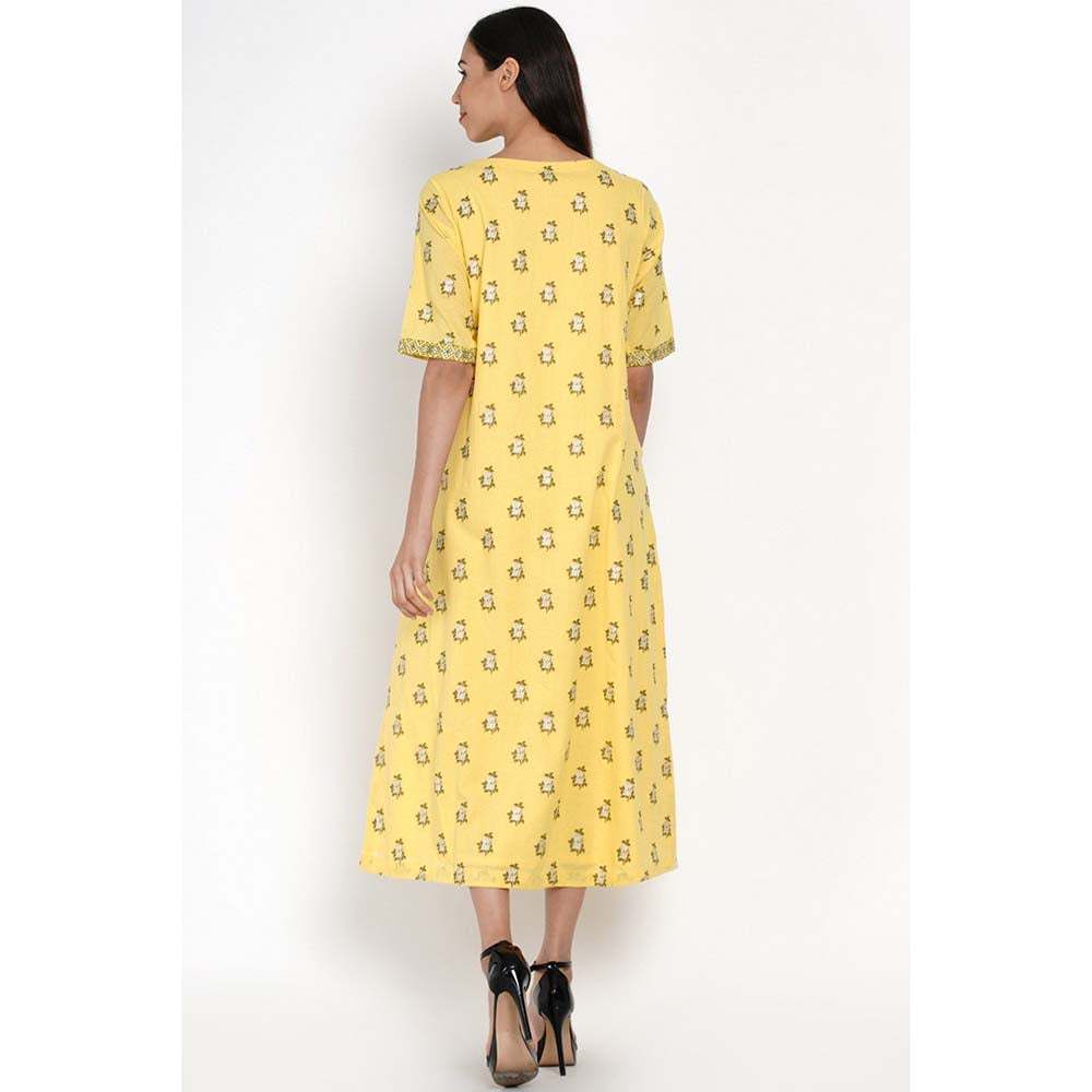 Label Earthen Zoobi Floral Midi Dress