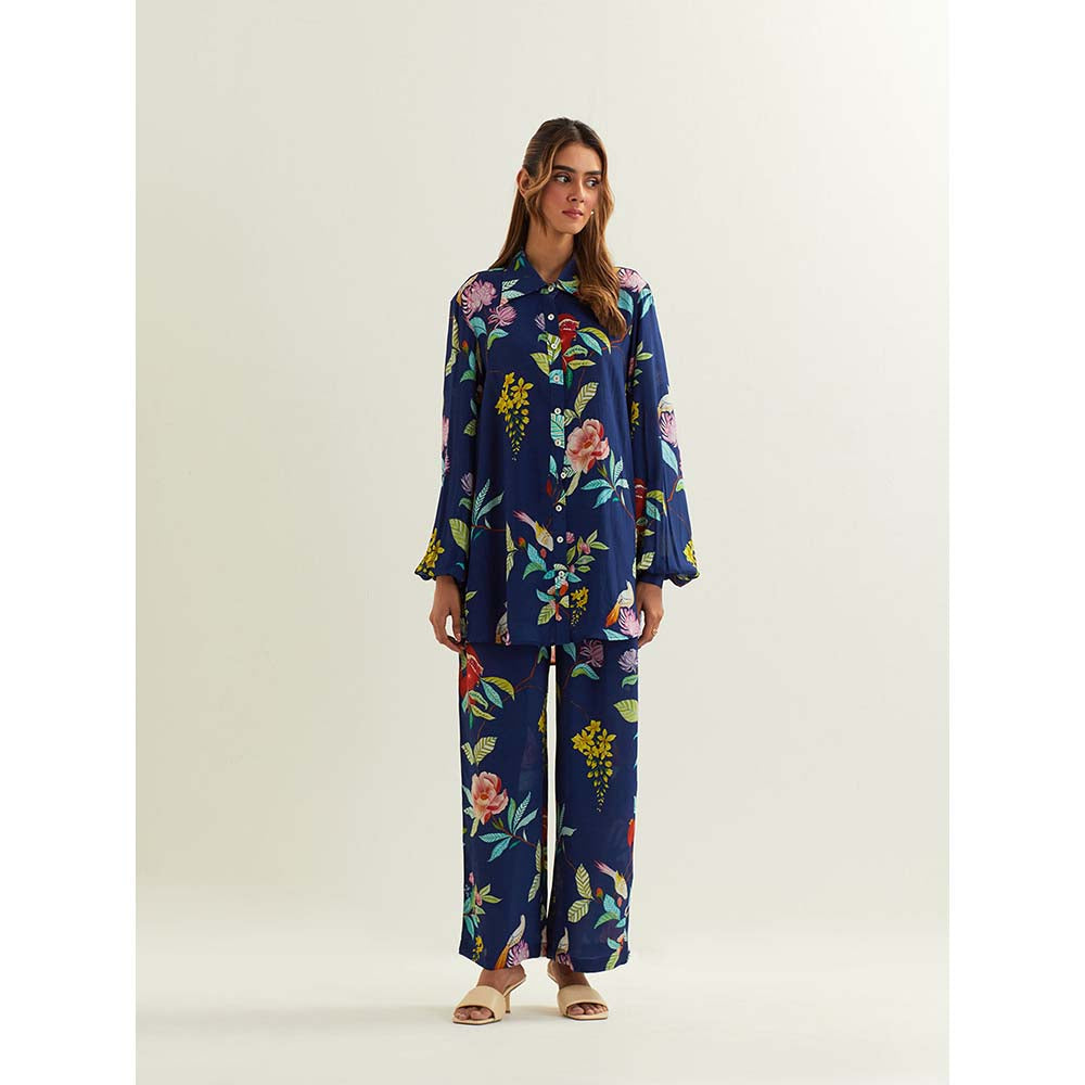 Label Earthen Blue Sapphire Co-Ord (Set of 2)