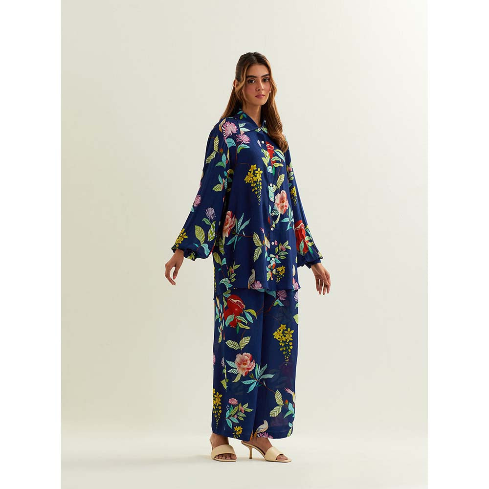 Label Earthen Blue Sapphire Co-Ord (Set of 2)