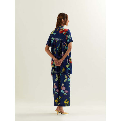 Label Earthen Blue Keid Co-Ord (Set of 2)