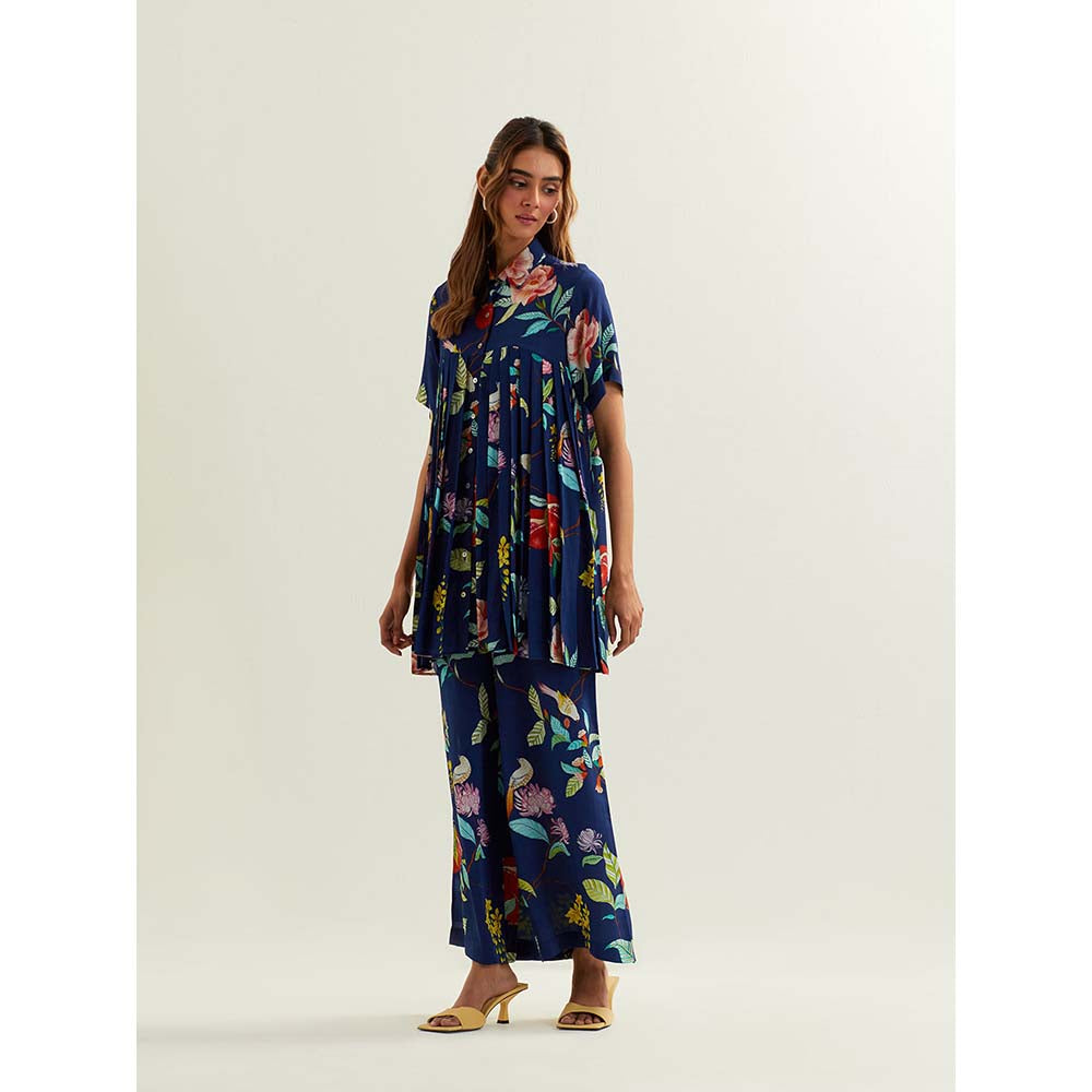 Label Earthen Blue Keid Co-Ord (Set of 2)