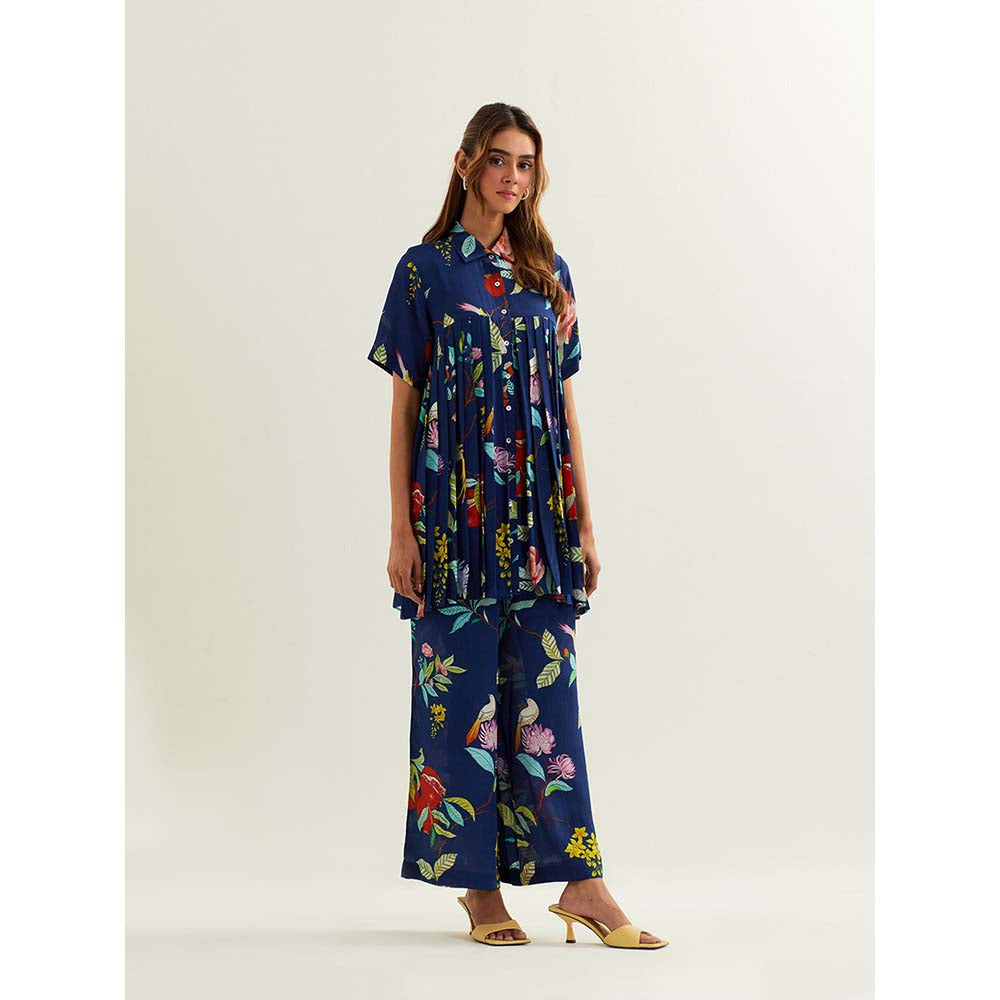 Label Earthen Blue Keid Co-Ord (Set of 2)
