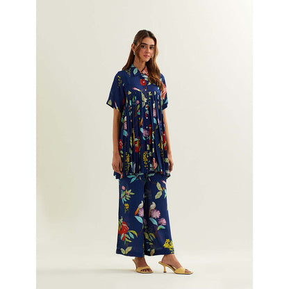 Label Earthen Blue Keid Co-Ord (Set of 2)