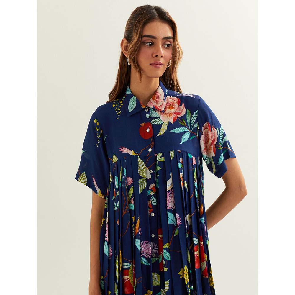 Label Earthen Blue Keid Co-Ord (Set of 2)