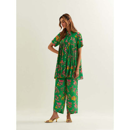 Label Earthen Green Rene Co-Ord (Set of 2)