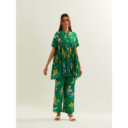 Label Earthen Green Rana Co-Ord (Set of 2)