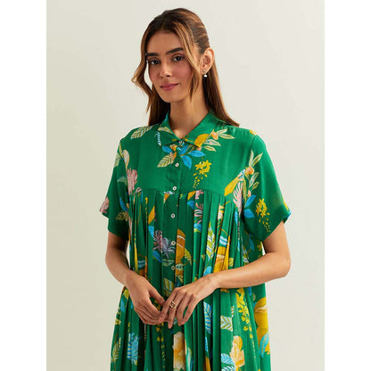 Label Earthen Green Rana Co-Ord (Set of 2)