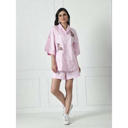 Sunanta Madaan Pink Luxury Cotton Co-Ord (Set of 2)