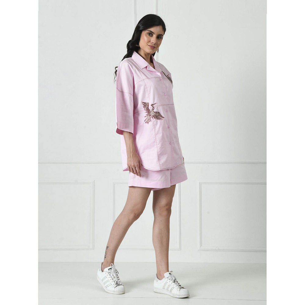 Sunanta Madaan Pink Luxury Cotton Co-Ord (Set of 2)
