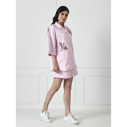 Sunanta Madaan Pink Luxury Cotton Co-Ord (Set of 2)