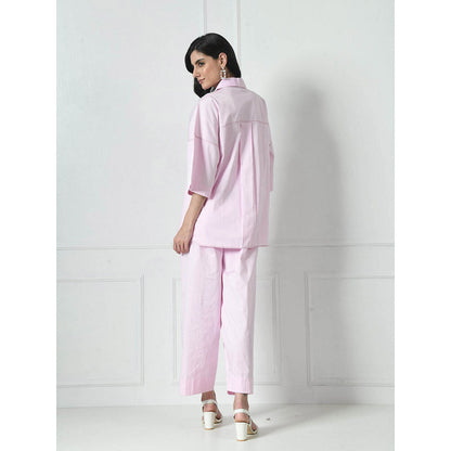Sunanta Madaan Pink Luxury Cotton Co-Ord (Set of 2)