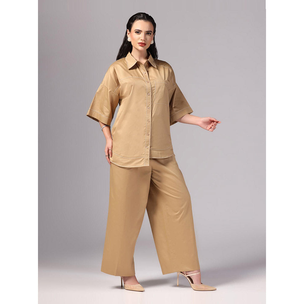 Sunanta Madaan Beige Colour Co-Ord (Set of 2)