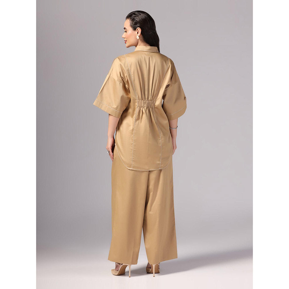 Sunanta Madaan Beige Colour Co-Ord (Set of 2)