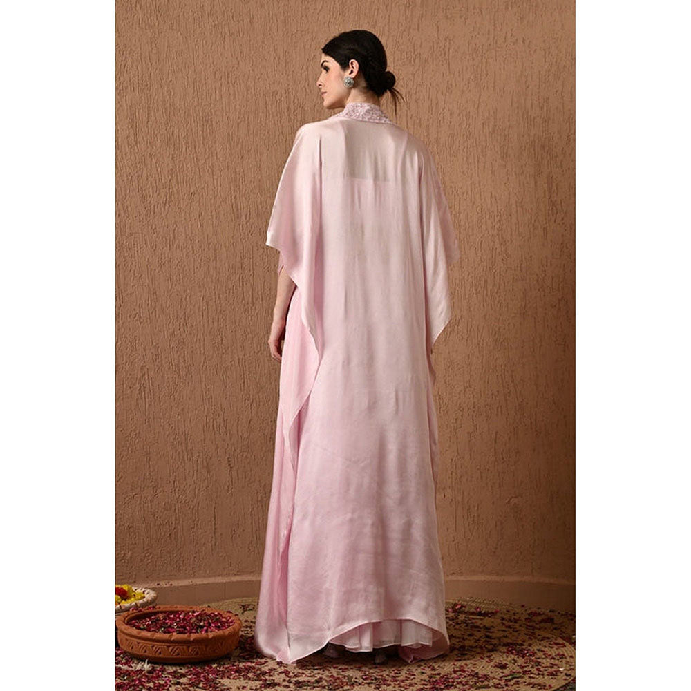 Sunanta Madaan Pink Indo Western Palazzo with Top and Cape