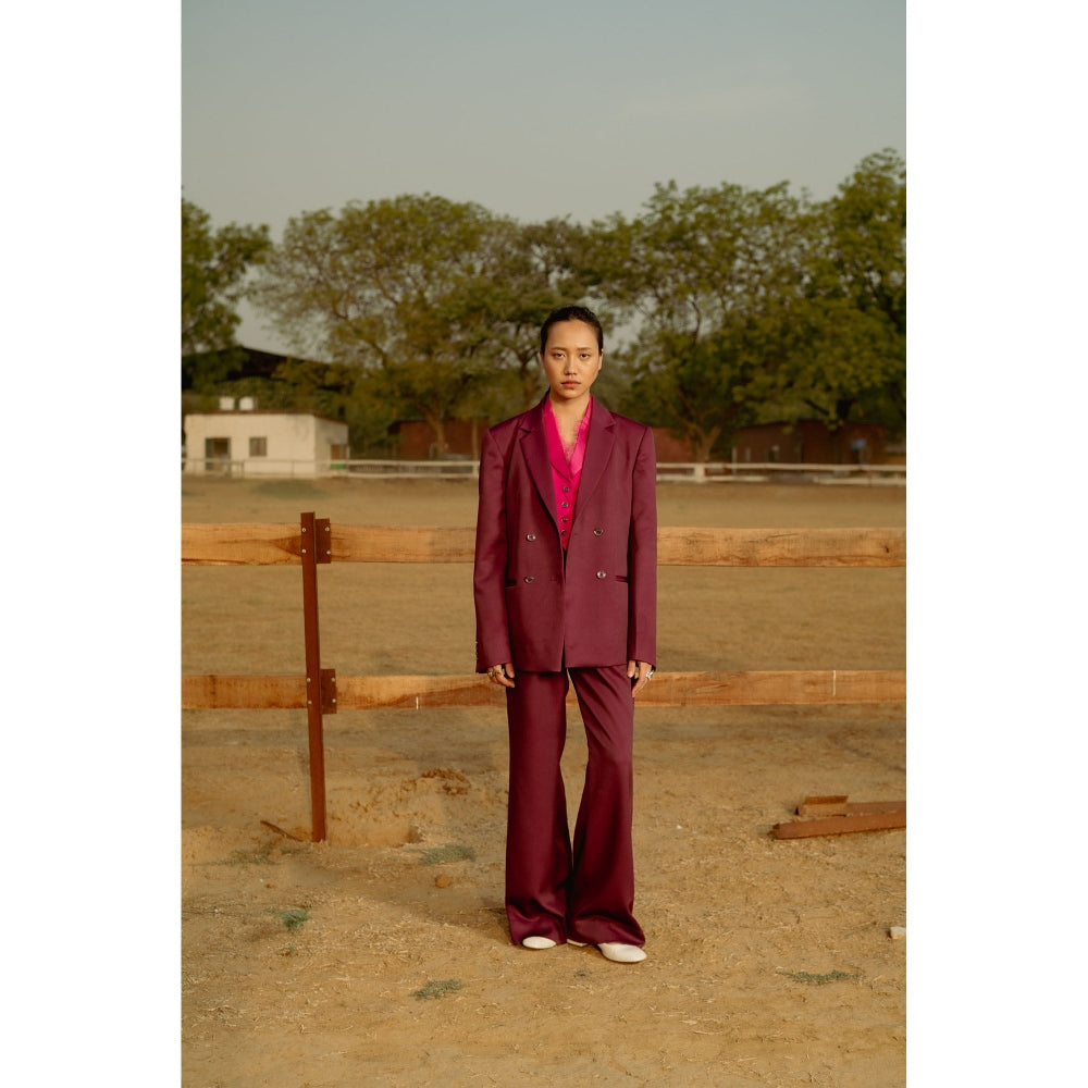 LABEL RAASA Zale Waist Coat Pink