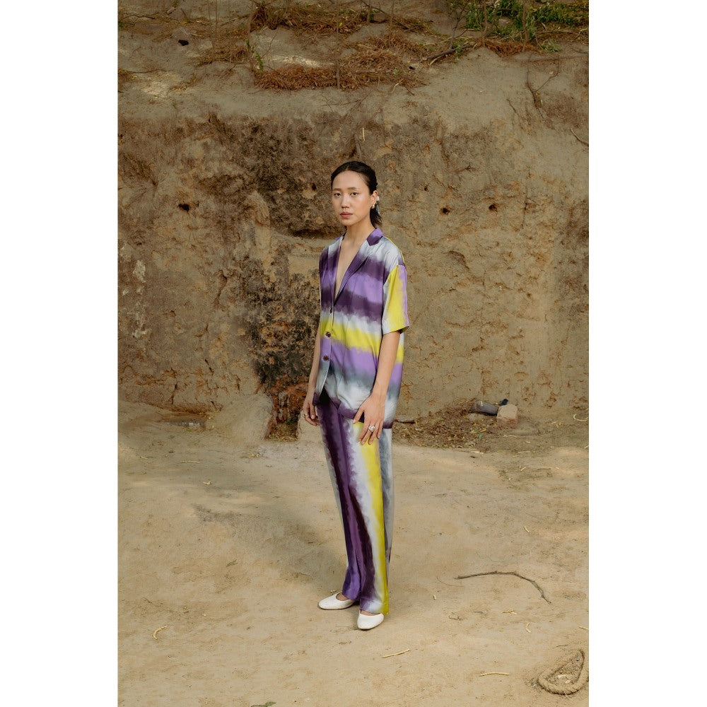 LABEL RAASA Purple Yuna Co-Ord (Set of 2)