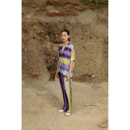 LABEL RAASA Purple Yuna Co-Ord (Set of 2)