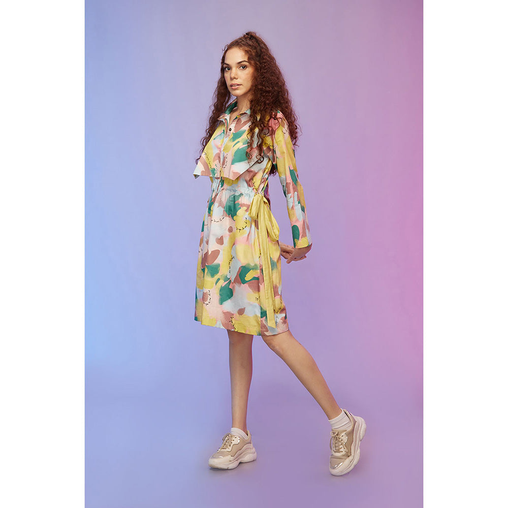 Label SOUS Multi-Colour Lively Bib Dress