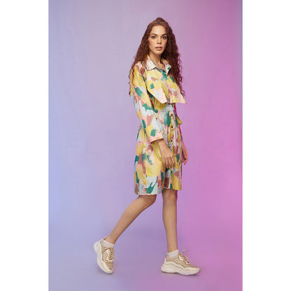 Label SOUS Multi-Colour Lively Bib Dress