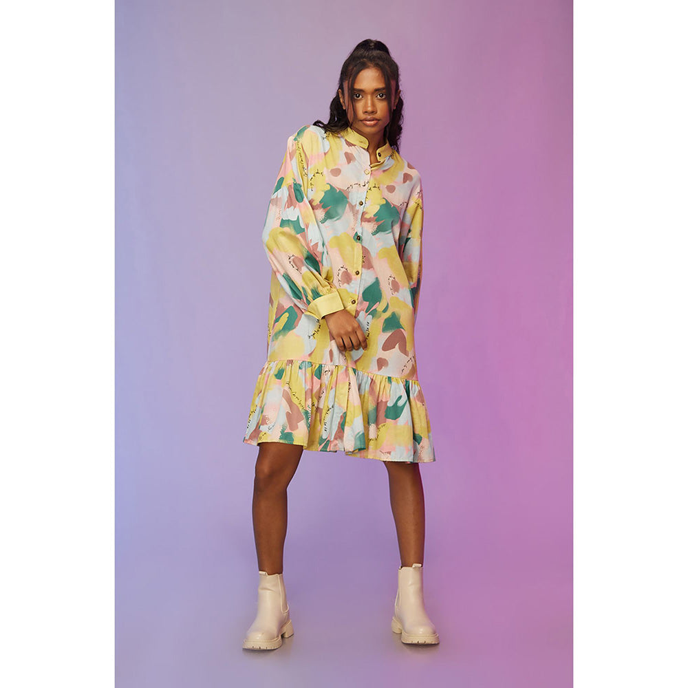Label SOUS Multi-Colour Morden Edge Dress