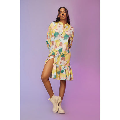 Label SOUS Multi-Colour Morden Edge Dress