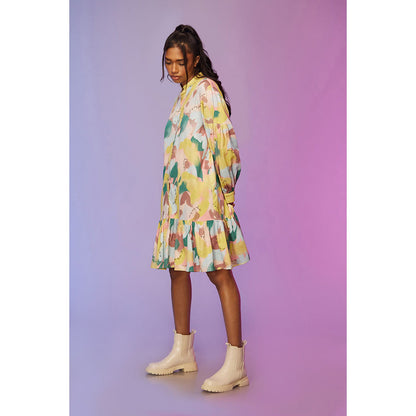 Label SOUS Multi-Colour Morden Edge Dress