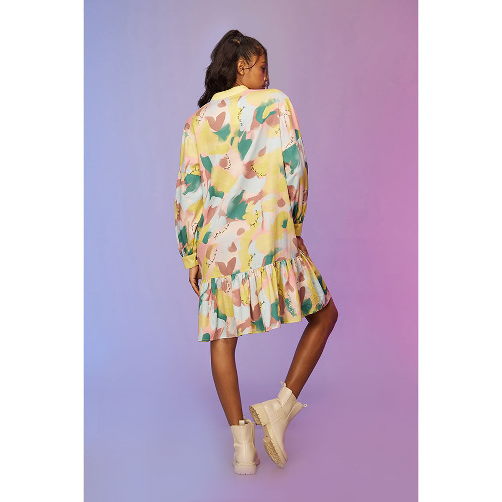 Label SOUS Multi-Colour Morden Edge Dress
