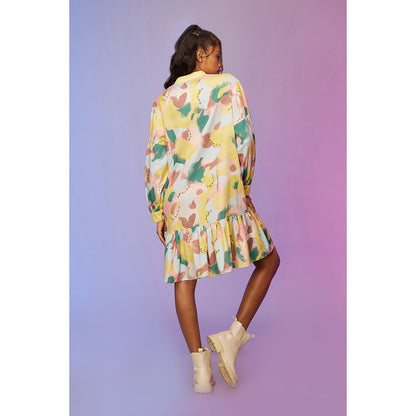 Label SOUS Multi-Colour Morden Edge Dress