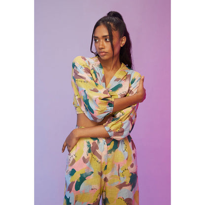 Label SOUS Multi-Colour Beach Escape Co-Ord (Set of 2)