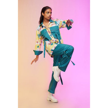 Label SOUS Teal City Chic Co-Ord (Set of 2)