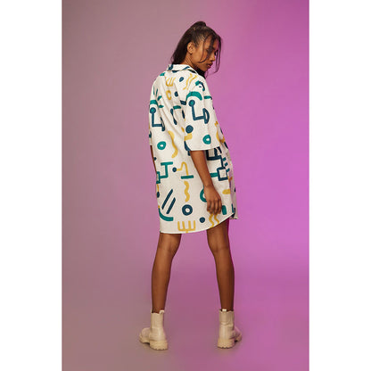 Label SOUS White Laid-Back Boxy Dress