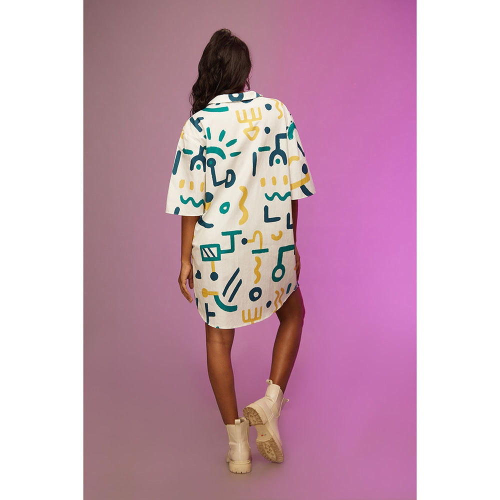 Label SOUS White Laid-Back Boxy Dress
