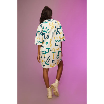 Label SOUS White Laid-Back Boxy Dress