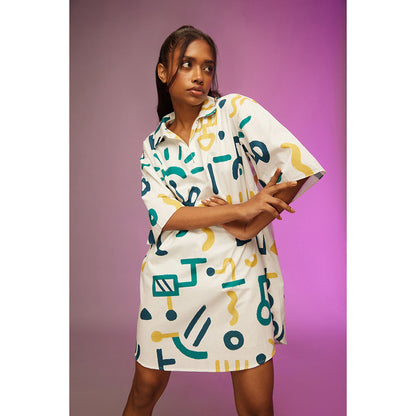Label SOUS White Laid-Back Boxy Dress
