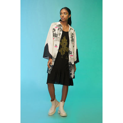 Label SOUS Black Boho Babe Dress With Jacket (Set of 2)