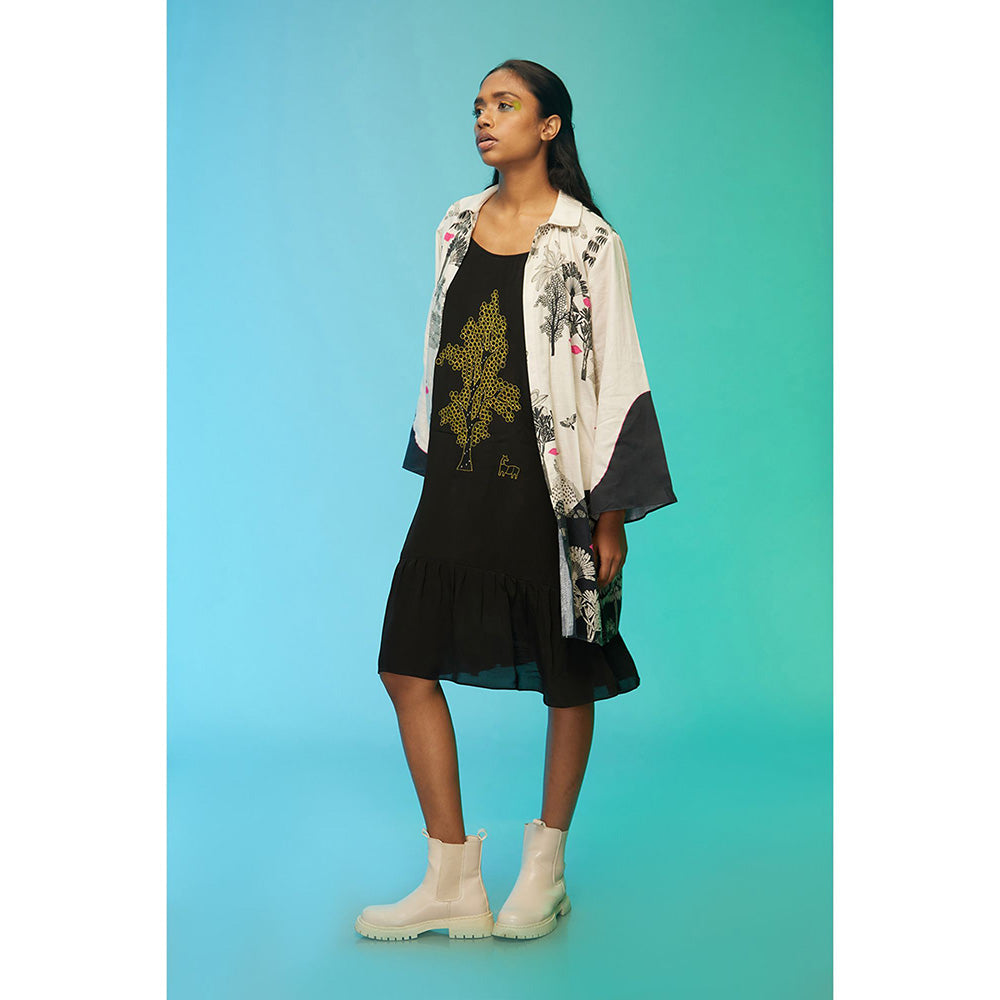 Label SOUS Black Boho Babe Dress With Jacket (Set of 2)