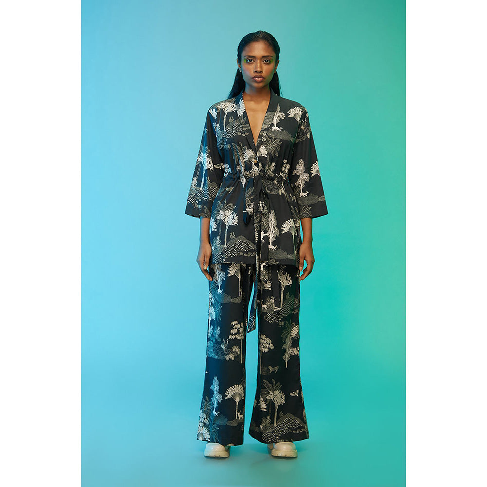 Label SOUS Navy Blue Wildlife Co-Ord (Set of 2)