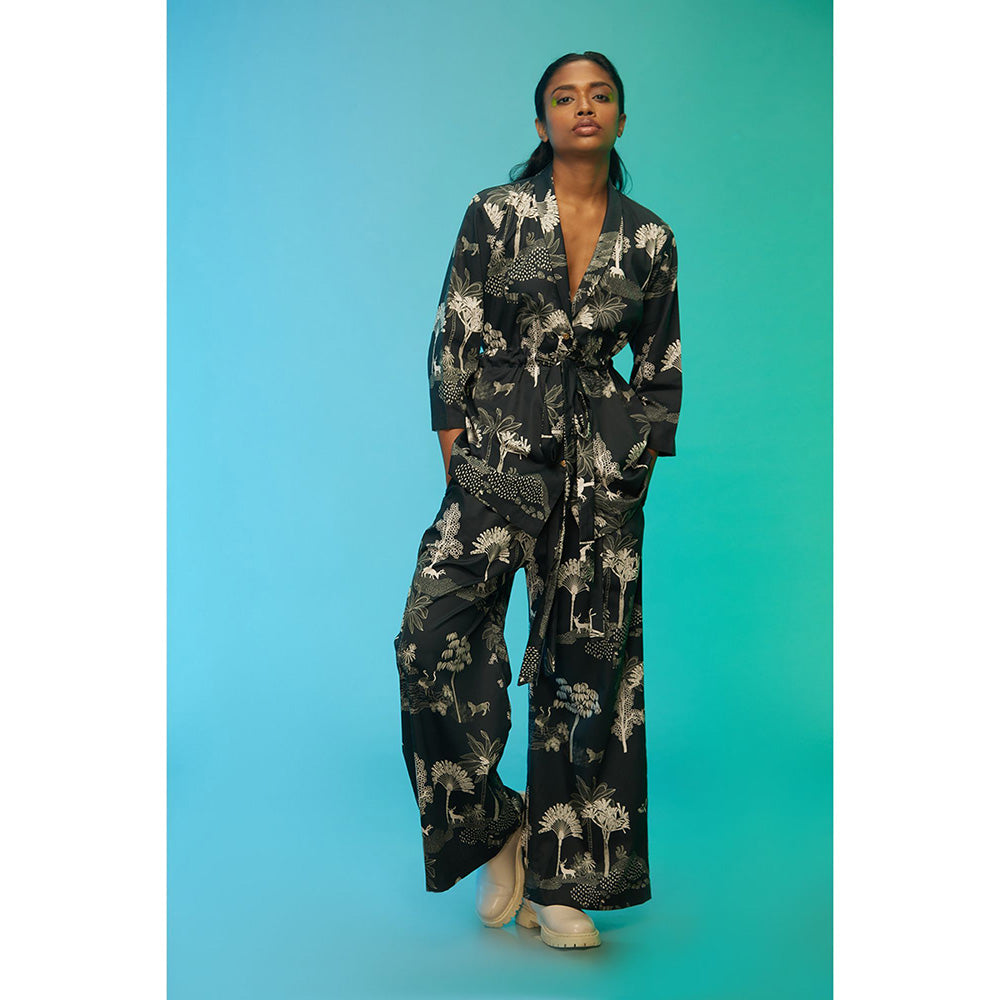 Label SOUS Navy Blue Wildlife Co-Ord (Set of 2)