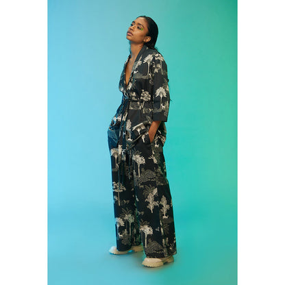 Label SOUS Navy Blue Wildlife Co-Ord (Set of 2)