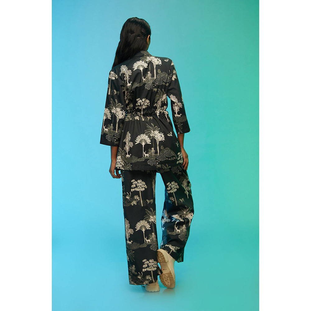 Label SOUS Navy Blue Wildlife Co-Ord (Set of 2)