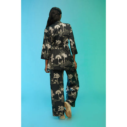 Label SOUS Navy Blue Wildlife Co-Ord (Set of 2)