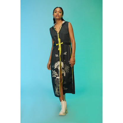 Label SOUS Black Urban Hoodie Dress